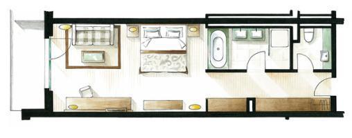 Le Petit Cervin Hotel เซอร์แมท ภายนอก รูปภาพ Floorplan of a typical static